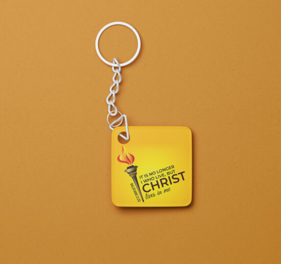 Christ Lives in me - Keychain