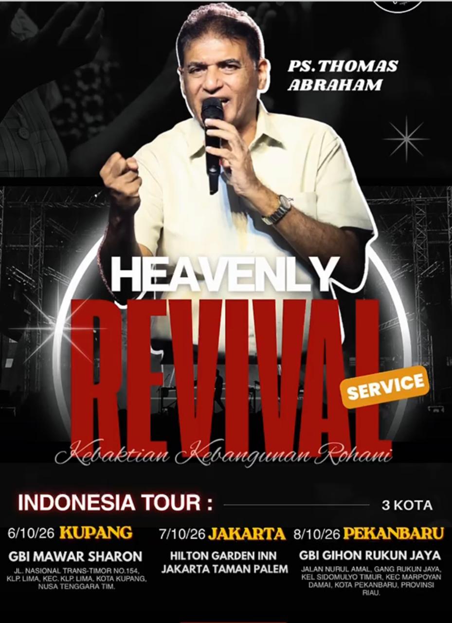 Dr. Thomas Abraham ministering in Indonesia
